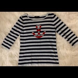 Orly anchor stretch 3/4 sleeve shirt